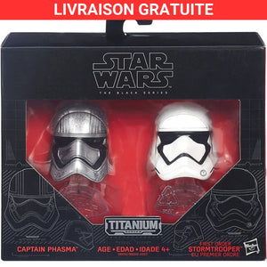 Casques star wars The black series captain phasma et stormtrooper titanium 02