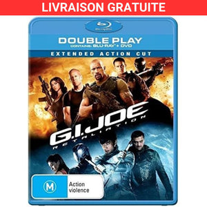 Double blu ray GI JOE Retaliation double blu ray+DVD extended action cut