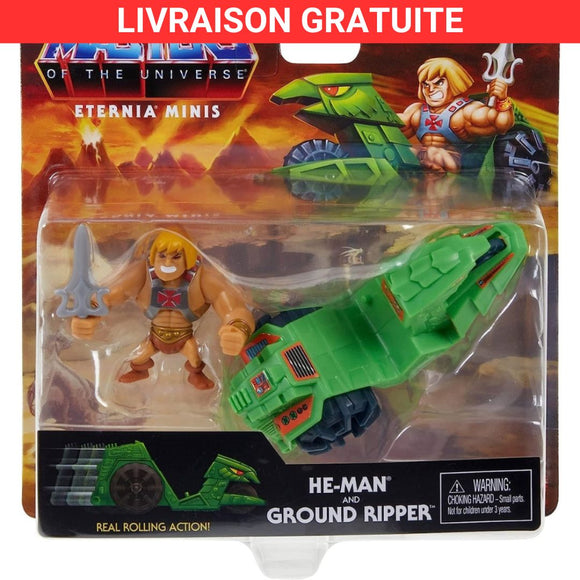 Masters Of The Universe Eternia Minis He-Man and Ground Ripper
