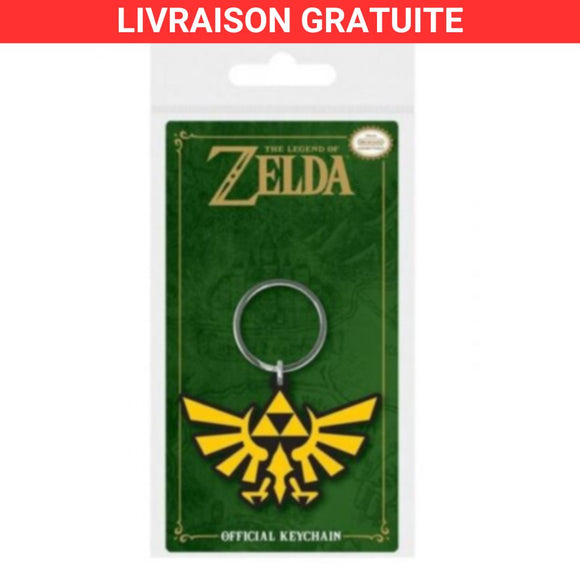 Porte-clés caoutchouc The Legend of Zelda Triforce 5 cm Nintendo