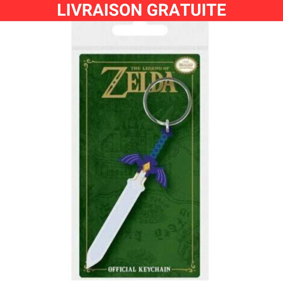 The Legend of Zelda porte-clés caoutchouc Master Sword 9 cm