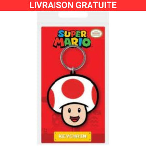 porte-clés Super Mario Toad caoutchouc Nintendo