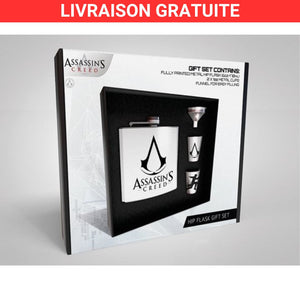 coffret Assasin's Creed flasque et gobelets